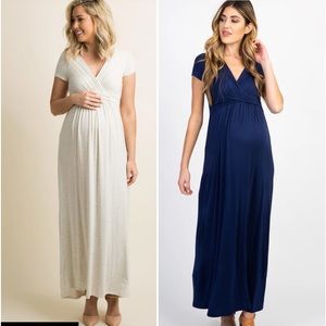Bundle of two maxi maternity dresses